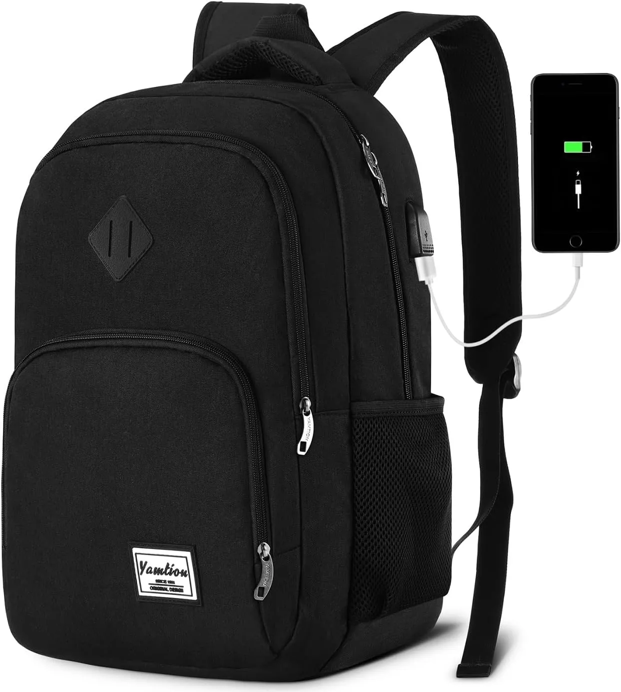 17.3 Inch Large Backpack for Men and Women,School Backpack for Teenager,Travel Laptop Bookbag with USB Charging port for Business Work College Travel Trip