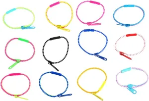20-pack Women's Zipper Friendship Bracelets Two- Beaded Bracelets for Party Decorations