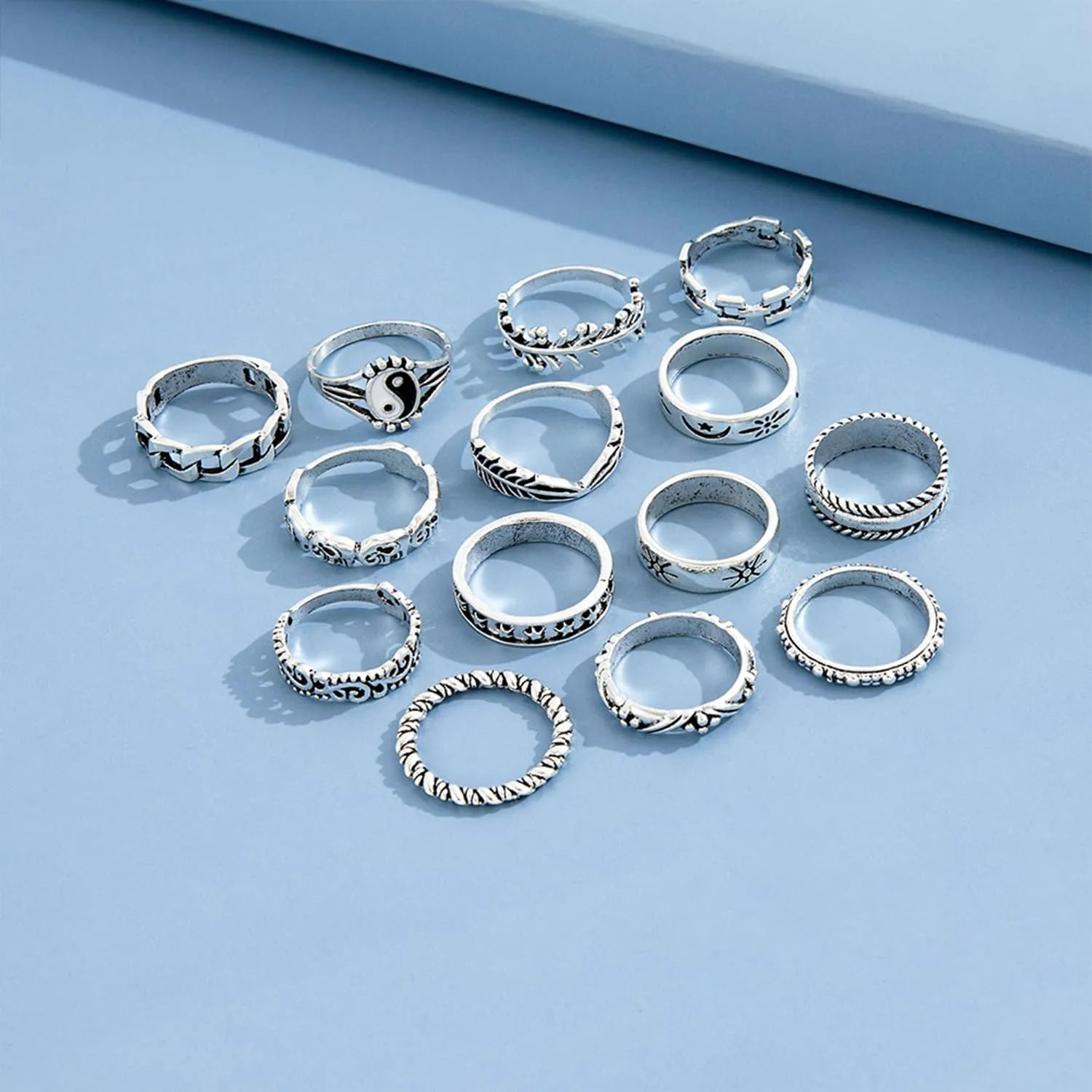 22 Pcs Gold Knuckle Rings Set for Women Gold Plated Ring Sets Dainty Simple Gold Rings Non Tarnish Stackable Rings Adjustable Rings Set Jewelry