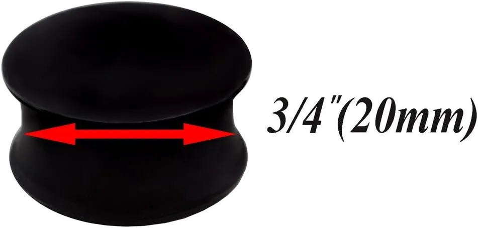 3 Pairs Ear Plug Skin White Black Sili Double Flare Earring Solid Gauges Ears Tunnel Exper Piercing More Size Options