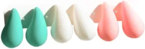 3Pairs/Set Multicolor Neon Teardrop Earrings for Women Waterdrop Chunky Gold Silver Dupes Hoop Earrings Statement Jewelry