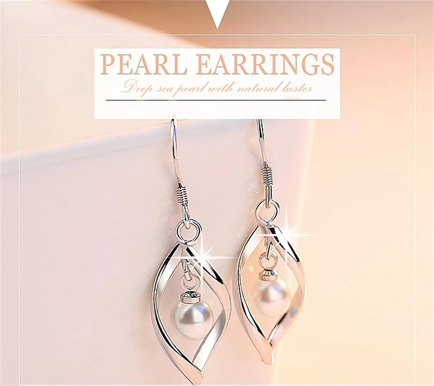 925 Silver Dangle Earrings for Women Hypoallergenic Cute Fashion Teardrop Drop Earrings Sparkly Nickel Free Crystal Hanging Dangly Dangling Earrings Jewelry for Women
