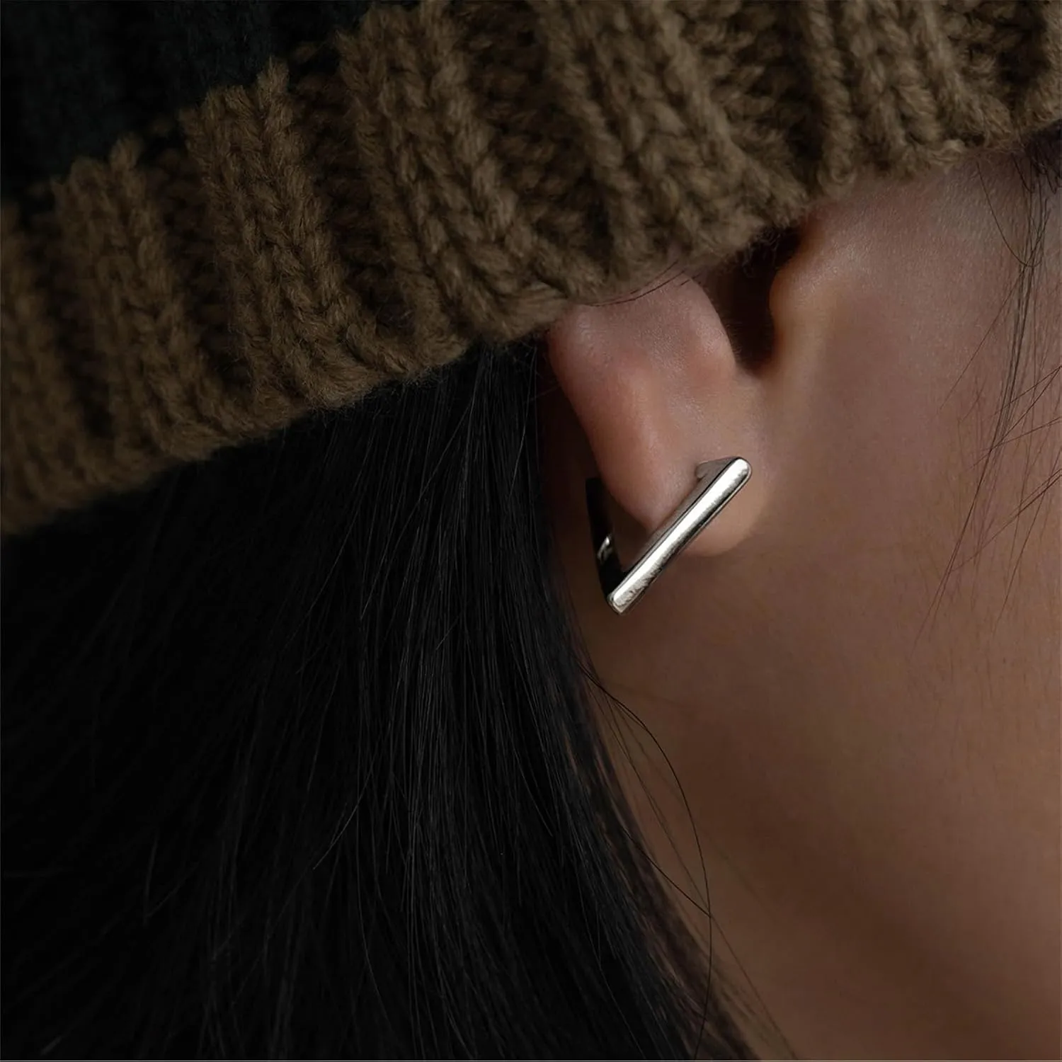 925 Sterling Silver Earrings Star Geometric Rhombus Silver Hoop Earrings for Women Trendy Small Hoop Earrings Silver Hypoallergenic Earrings Small Huggie Hoops Earrings for Jewelry Gifts