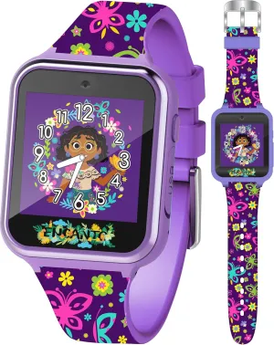 Accutime Disney Encanto Kids Smart Watch for Girls & Boys - Interactive Smartwatch with Selfie Camera, Games, Voice & Video Recorder, Pedometer, Calculator, Alarm, USB Charger