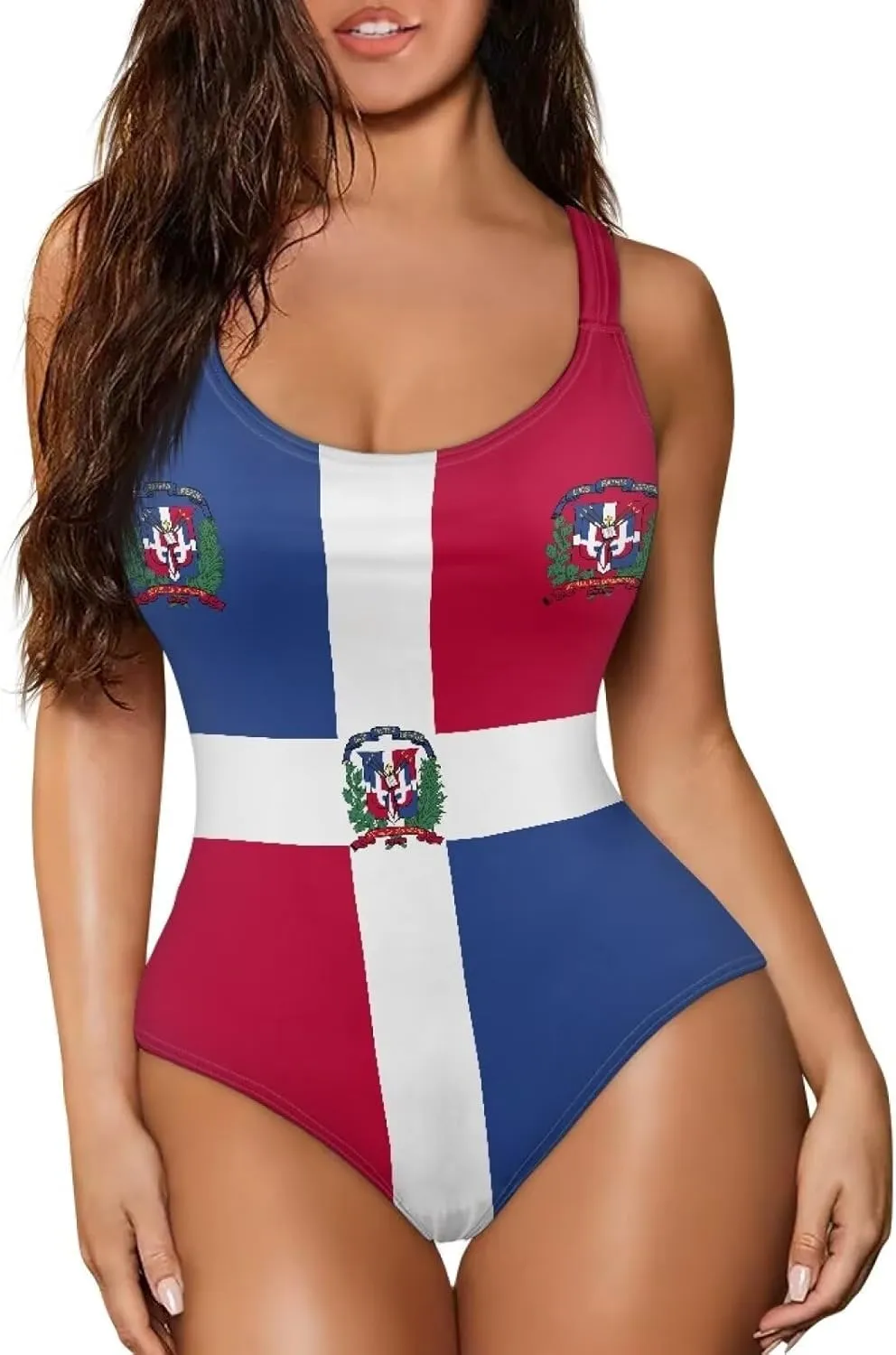 AFPANQZ Womens One Piece Bathing Suit Athletic Bikini Soft Breathable O Neck Tummy Control Bathing Suits for Girl Teens