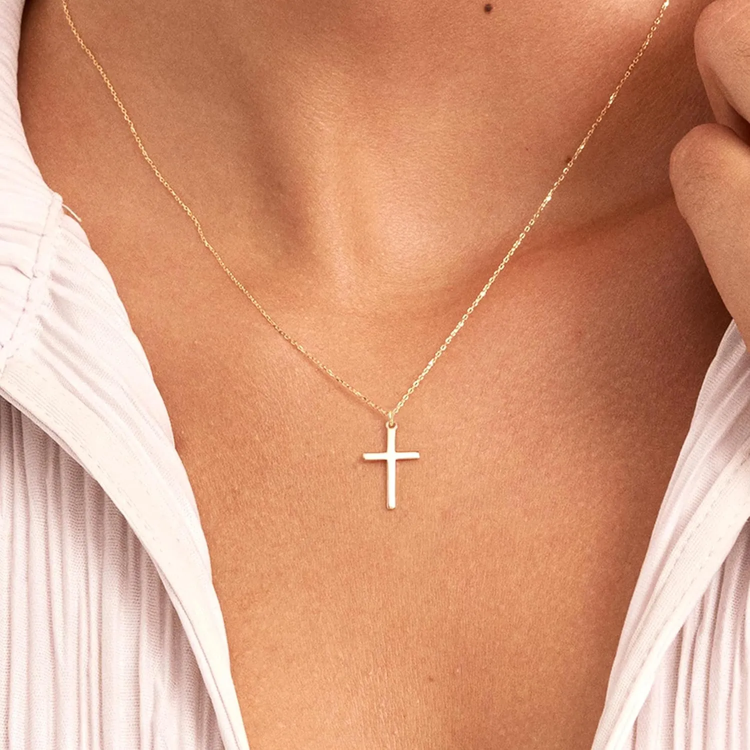 Aisansty Dainty Layered Choker Necklaces Handmade Coin Tube Star Pearl Pendant Multilayer Adjustable Layering Chain Gold Plated Necklaces Set for Women