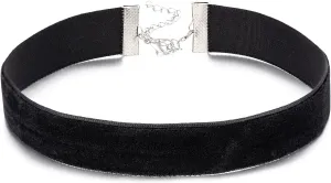 AnotherKiss Black Velvet Ribbon Choker Necklace for Women, Gothic Jewelry, Halloween Birthday Party Cosplay, Wide 3/4 inch (2cm)