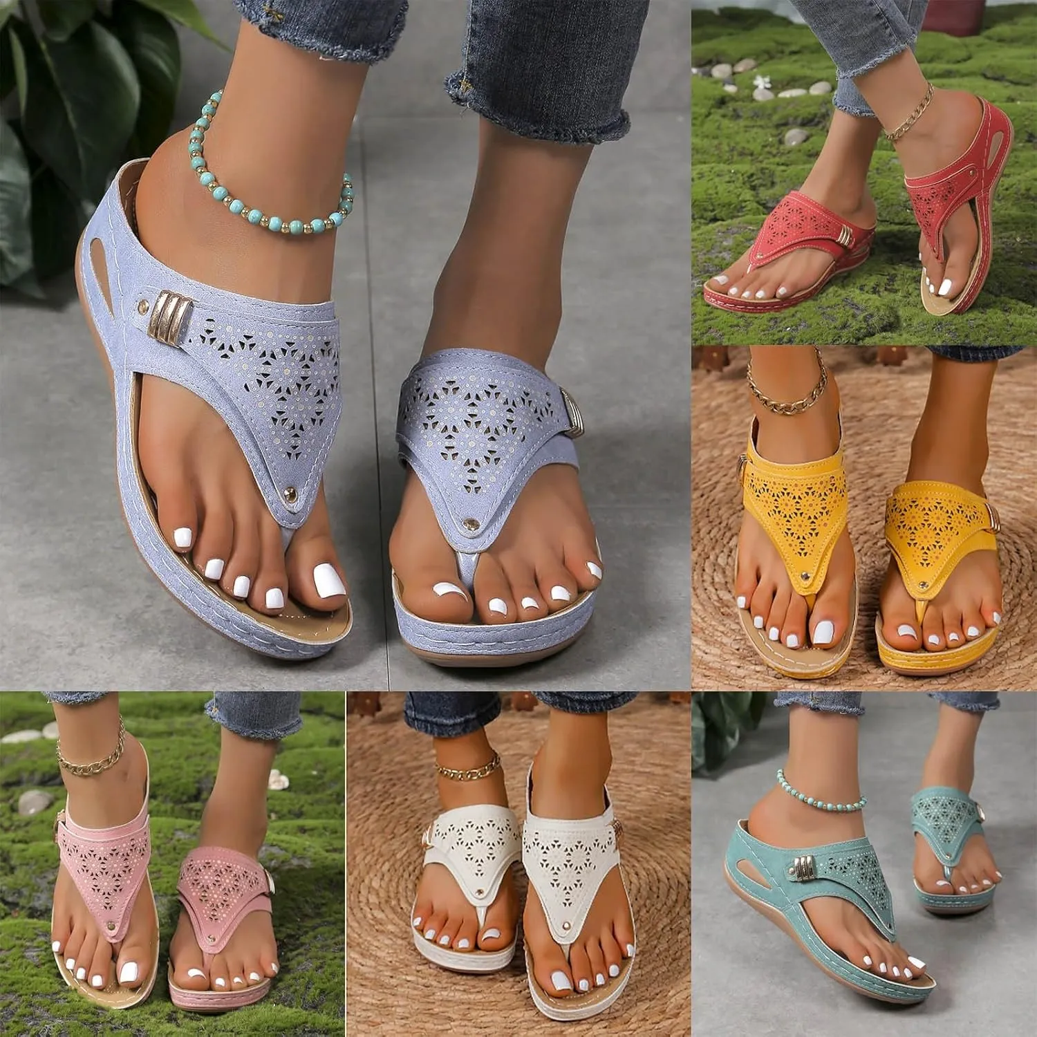 Avylays Breathable Mesh Sports Sandals With Non-Slip Sole, Orthopedic Sandals Flip Flops Summer Comfortable Sandals