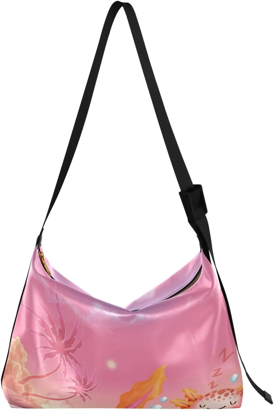 Axoloti on The Sea Hobo Crossbody Bags for Women Leather Large Shoulder Bag Cross Body Trendy Womens Tote Bags Handbag for Travel Shopping