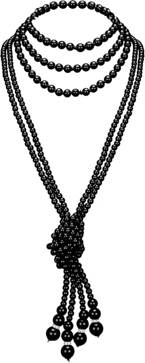 BABEYOND Long Pearl Necklace Faux Pearls Necklace Beaded Long Pearls Necklace 1920s Gatsby Costume Jewelry