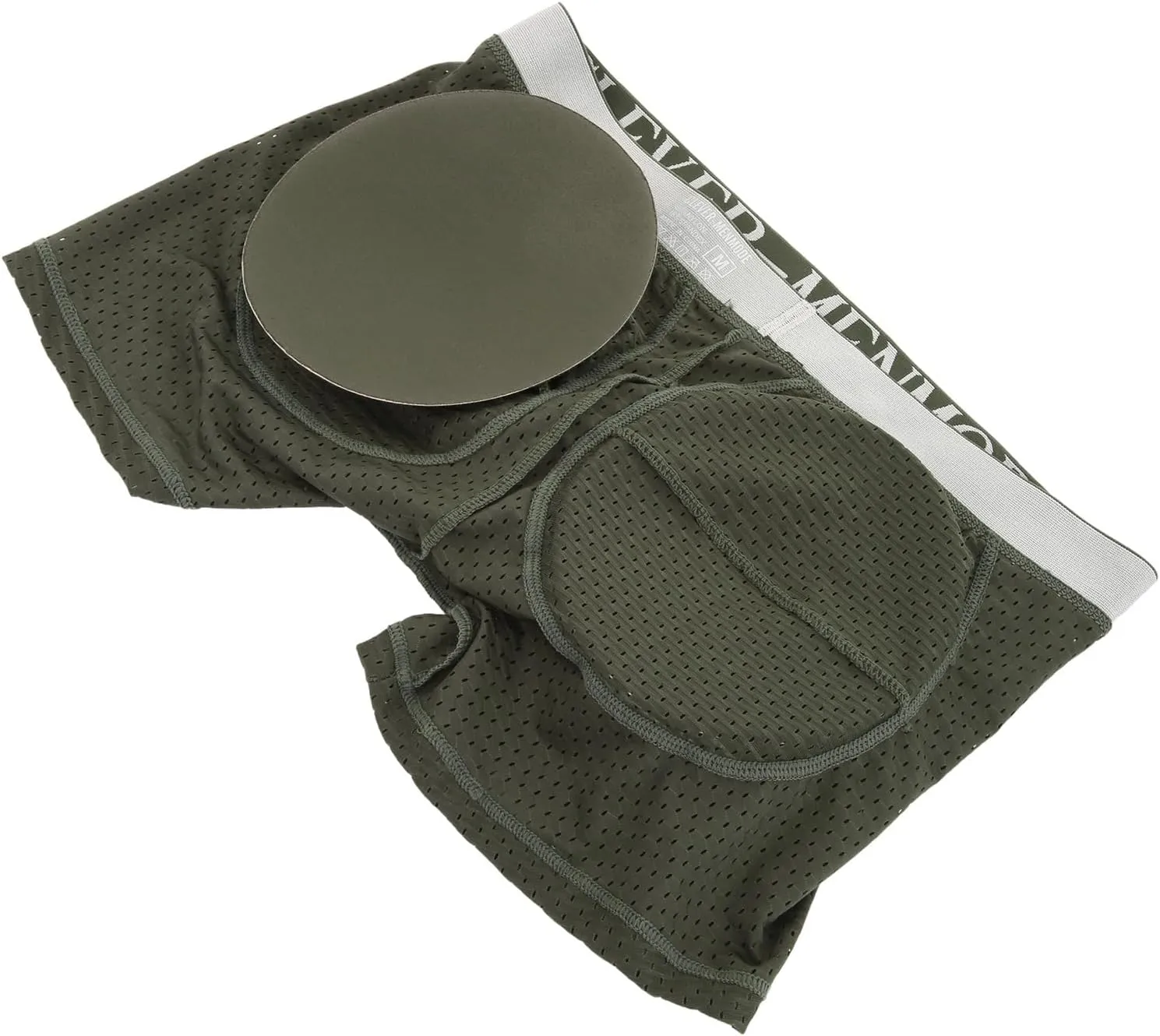 BaronHong Mesh Mens Underwear Boxer Back Mens Padded Enhancing Breathable Mesh Underwear Boxer with Hip Pad