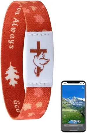 Bible Verse Bracelets Christian Bracelet Daily Bible Verse Bracelet With NFC Inspirational Bible Verse Bracelets For Women Wearable Bible Christian Gift