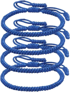 Blue Leader 4PCS Blue Friendship Bracelets, Blue Bracelets for Women, Blue Friendship Bracelets for Women, Blue Friendship Bracelet Kit.