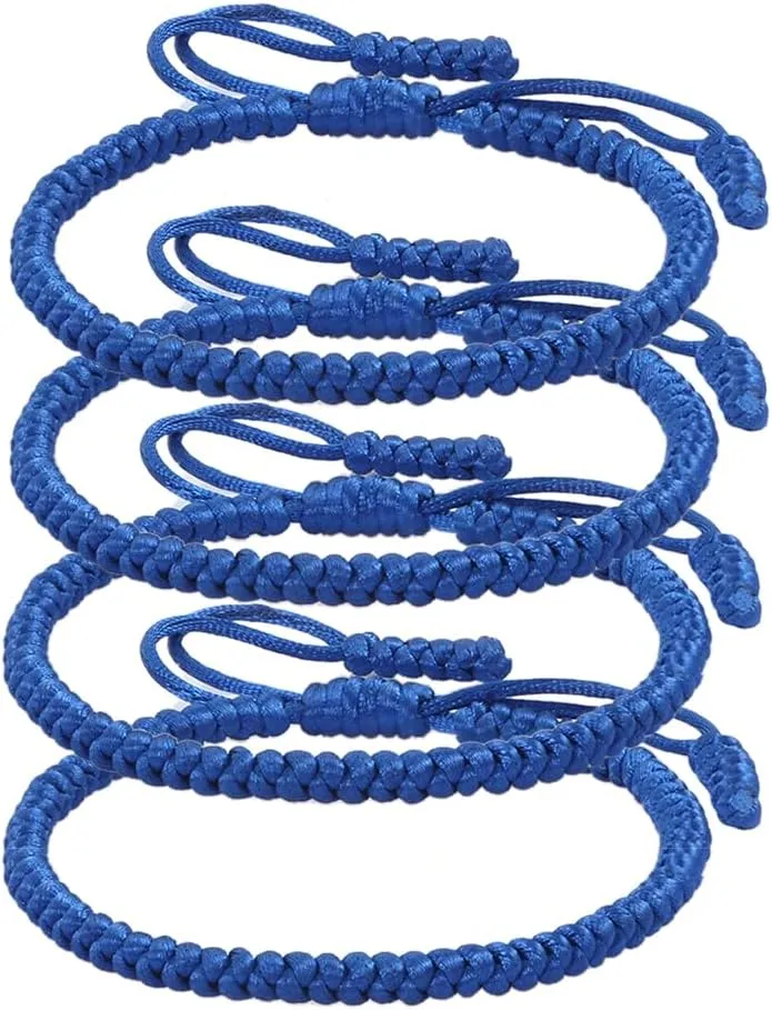 Blue Leader 4PCS Blue Friendship Bracelets, Blue Bracelets for Women, Blue Friendship Bracelets for Women, Blue Friendship Bracelet Kit.