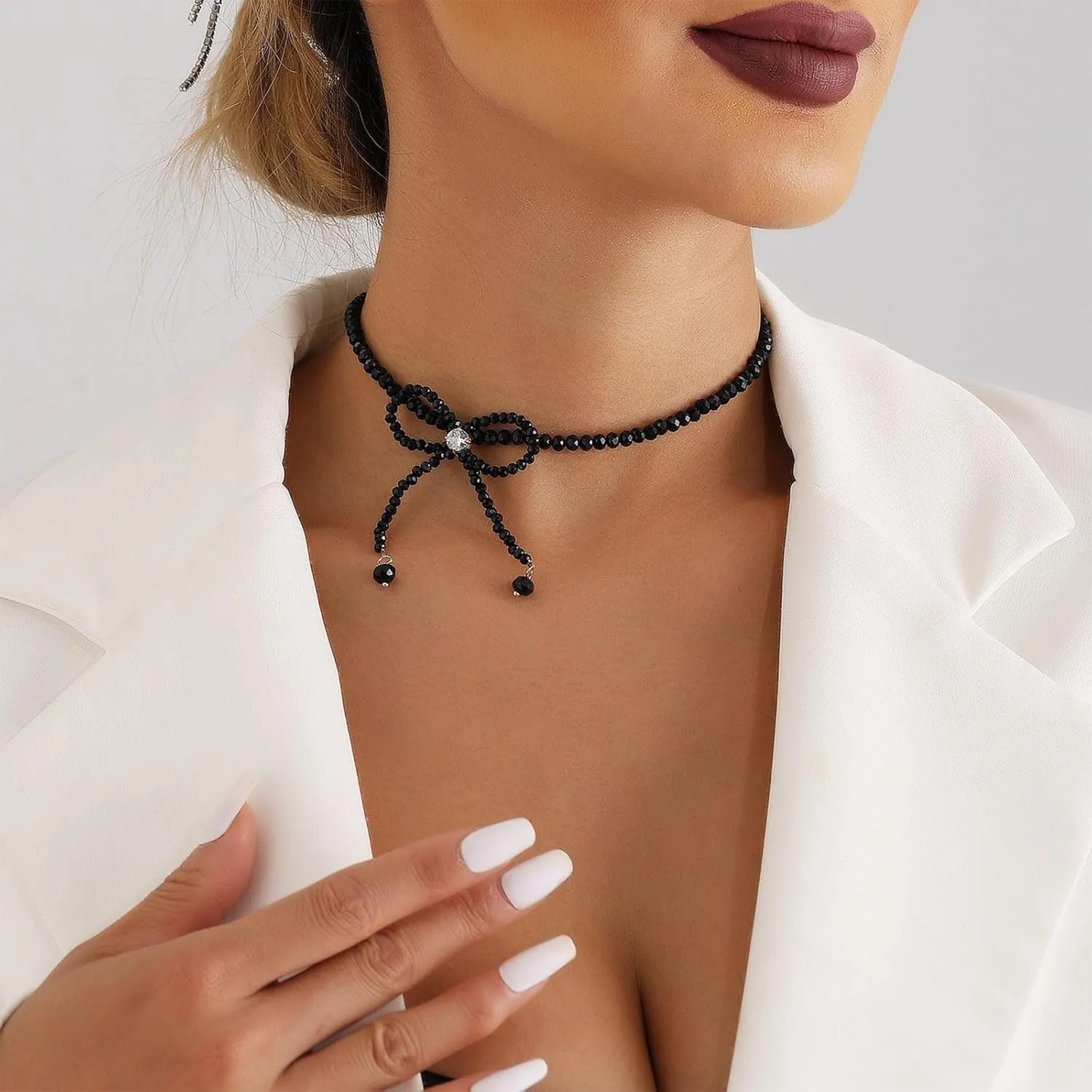 Bow Necklace Pearl Bow Necklace Gold Bow Choker Necklace Trendy Bowknot Ribbon Pearl Choker Necklace Trendy Stuff Jewelry Gifts