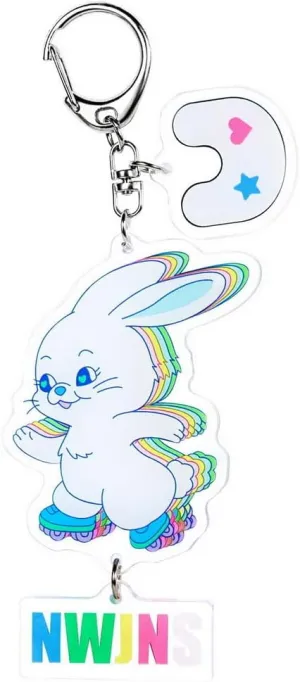 Bunny Keychain Pendant Chain Bunnies Keyring Kpop Merchandise