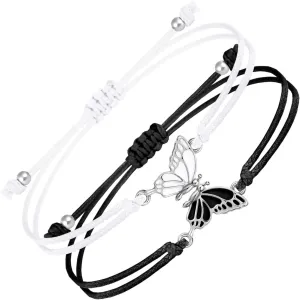 Butterfly Friendship Bracelets Woven Polychrome Bff Bracelets Matching Long Distance Stitch Couples Best Friend Bracelets Friendship Gifts For Women Couples