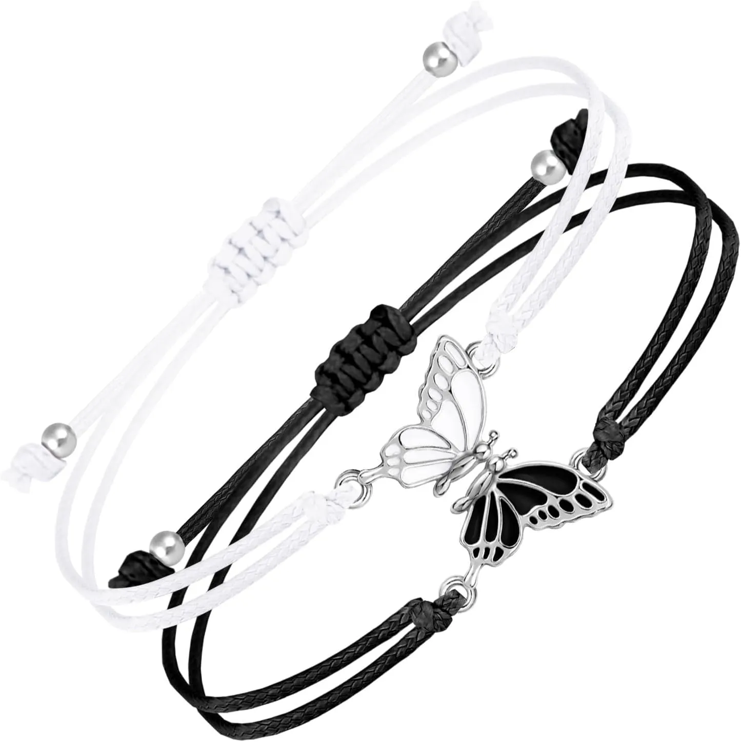 Butterfly Friendship Bracelets Woven Polychrome Bff Bracelets Matching Long Distance Stitch Couples Best Friend Bracelets Friendship Gifts For Women Couples