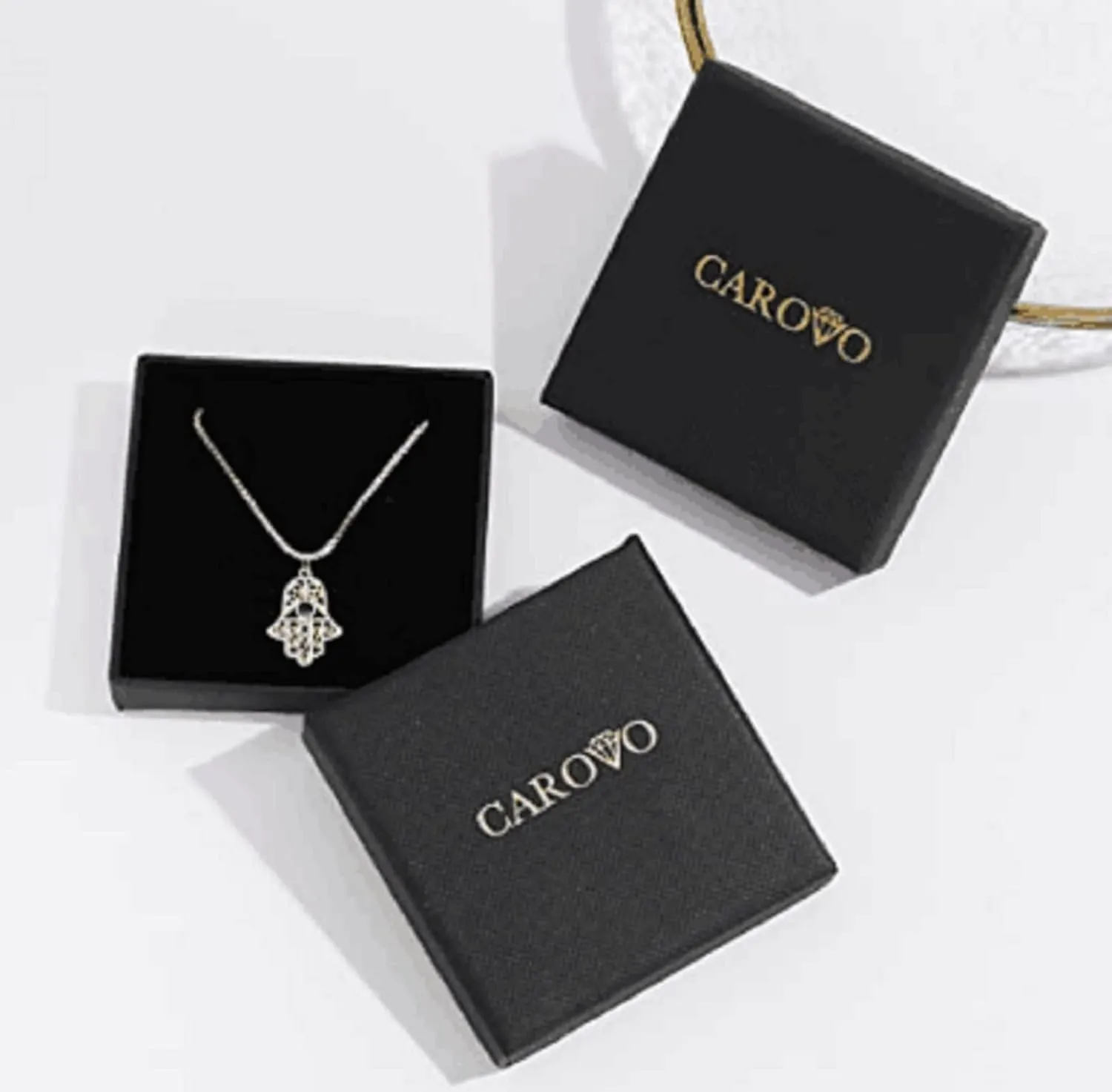 CAROVO Initial Necklaces for Women, Dainty 14K Gold/Silver Letter Pendant Necklace Trendy Simple Cute Necklaces Monogram Name Choker Necklace Jewelry Gift