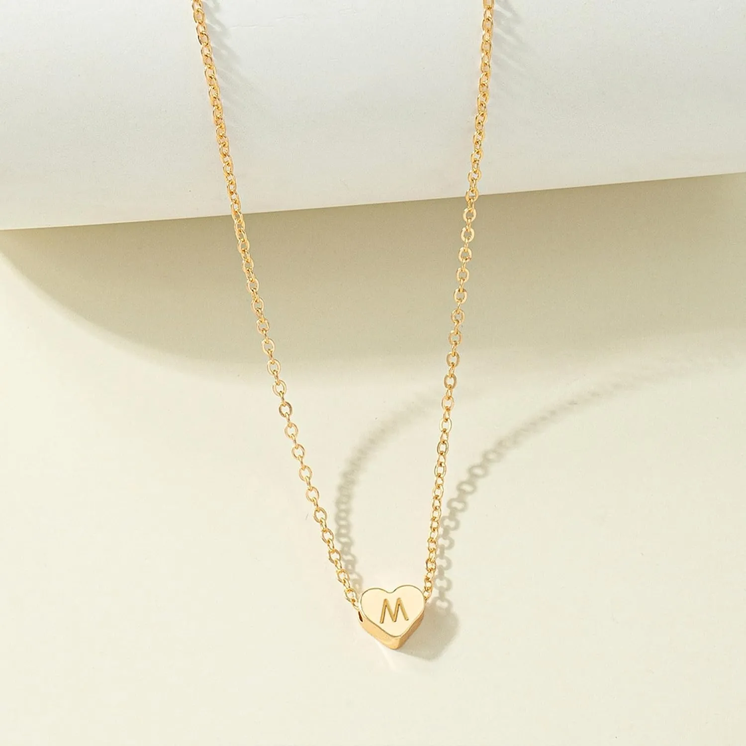 Choistily Layered Gold Initial Necklace for Women Personalized Bow Letter Pendant Stackable Jewelry Gift