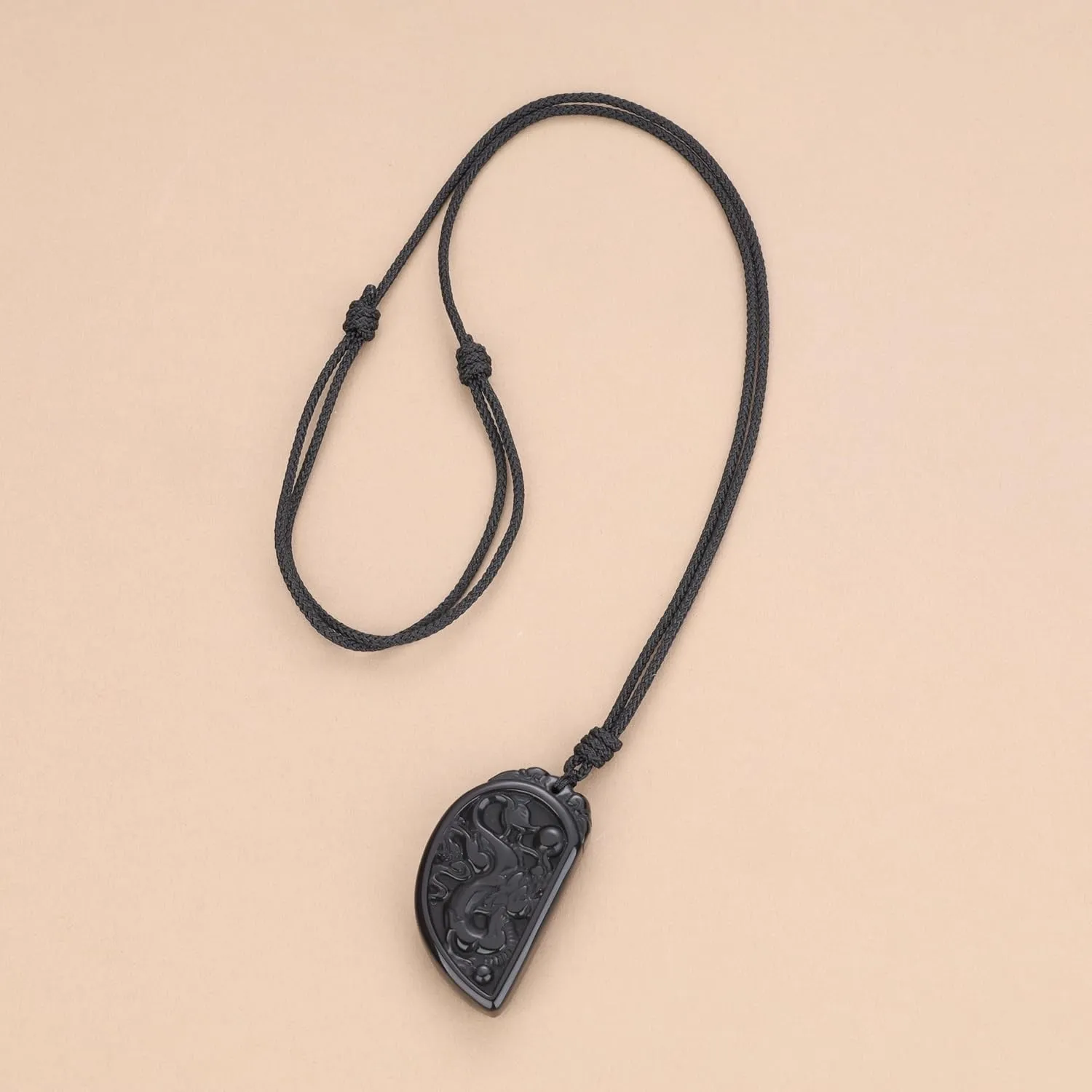 COAI Genuine Stone Phoenix Dragon Matching Couple Necklaces