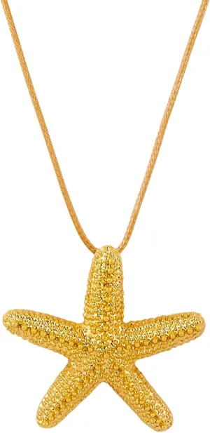 Coastal Seashell Starfish Necklaces for Women Big Conch Starfish Pendant Necklace Summer Beach Shell Necklaces Mermaid Costume Jewelry for Women