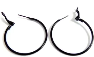 Color Hoop Earrings Simple Thin Hoop Earrings 1 Inch Hoop Earrings