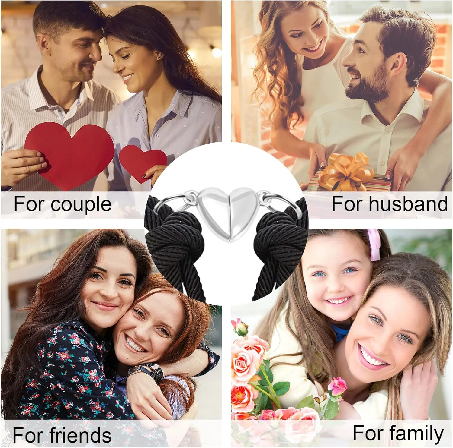 Couples Bracelets Matching Bracelets for Couples Jewelry Gifts for Girlfriend Boyfriend Best Friend Love Bracelet for Women Men Friendship Bracelets Birthday Christmas Gift