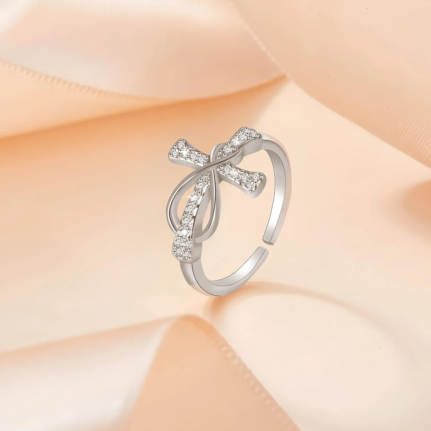 Cross Ring for Women Infinity ring heart ring Faith Ring Hug ring Birthday Mother's Day Jewelry Gift for Women for Women Girls Teen