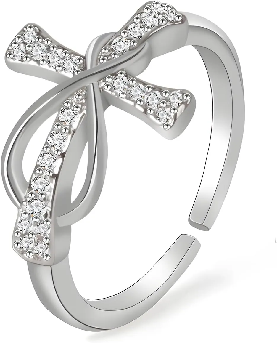 Cross Ring for Women Infinity ring heart ring Faith Ring Hug ring Birthday Mother's Day Jewelry Gift for Women for Women Girls Teen