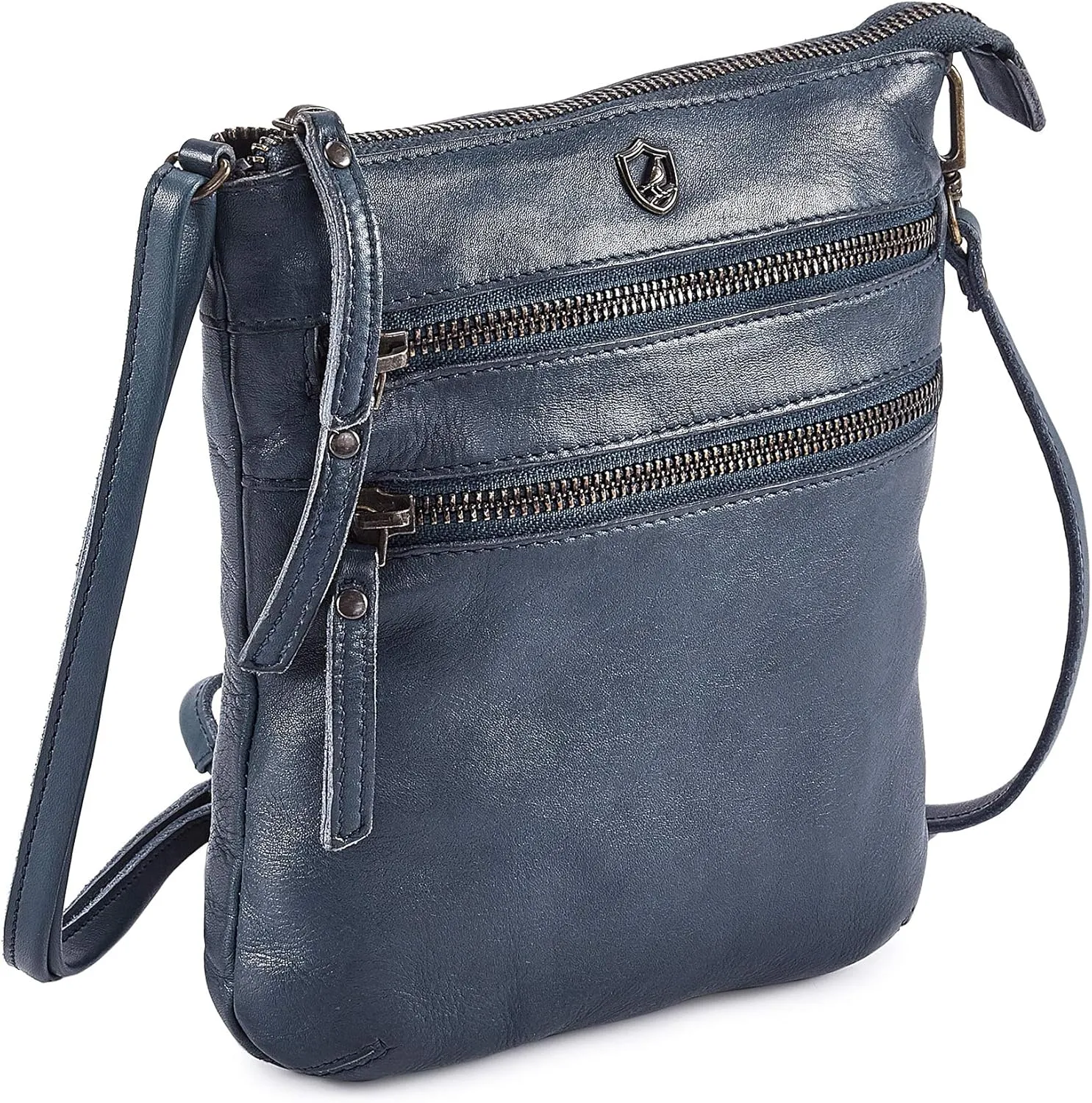 Crossbody Sling Bag for Women Small Real Leather Purse Vintage Travel Crossover Shoulder Bag Handmade