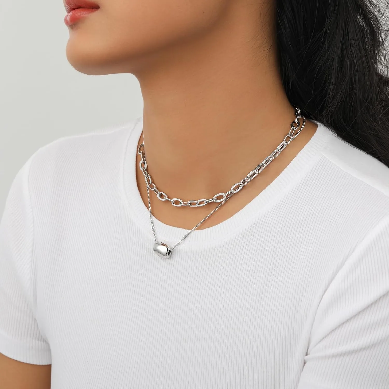 Dainty Charm Initial Layering Necklaces for Women