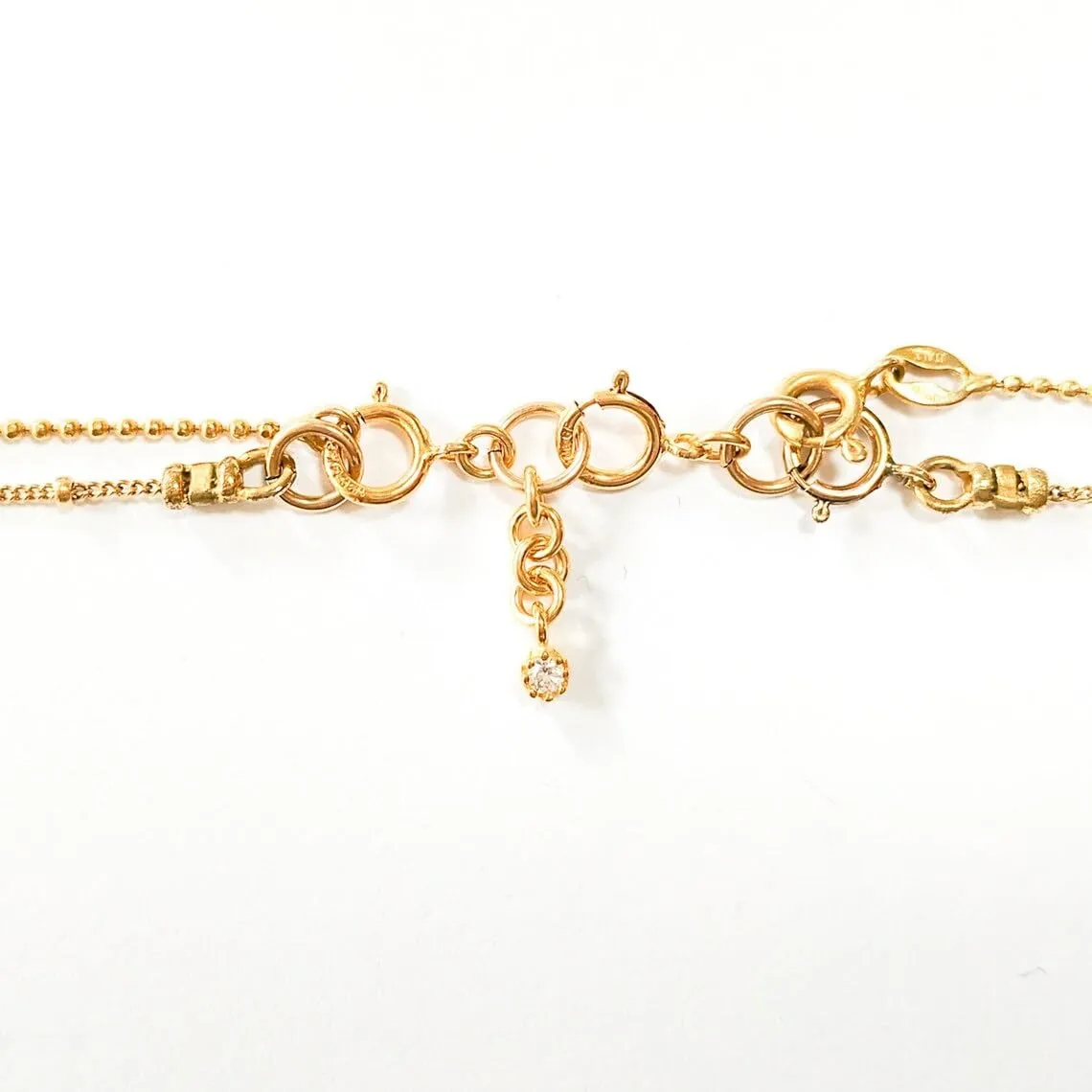 Dainty Necklace Detangler Layered Necklace Clasp Diamond Multi Necklace Clasp Converter 2 Necklace Connector Clasp Silver Gold Filled (sterling-silver)