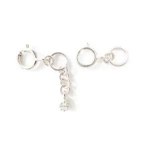 Dainty Necklace Detangler Layered Necklace Clasp Diamond Multi Necklace Clasp Converter 2 Necklace Connector Clasp Silver Gold Filled (sterling-silver)