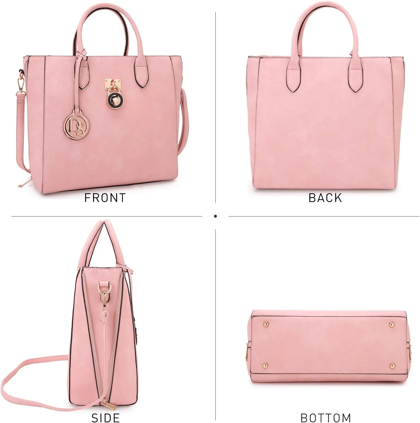 Dasein Women Handbags Purses Large Tote Shoulder Bag Top Handle Satchel Bag for Work