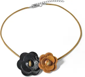 Deep Purple Rose Choker Gothic Rose Vintage Handmade Collarbone Necklace Elegant French Flower Adjustable Charm Chain for Women Wedding Holiday Costume Party Jewelry