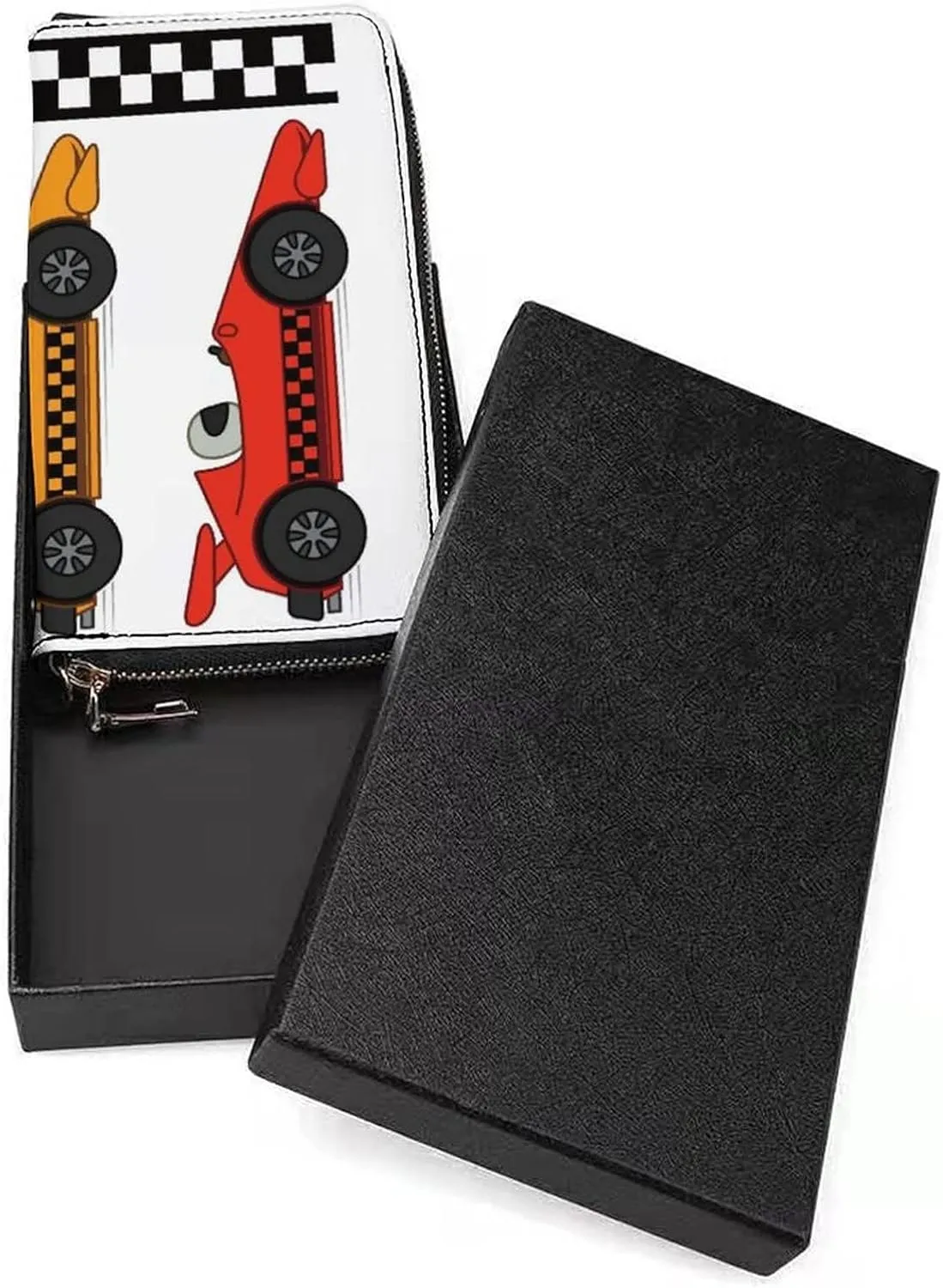 Donnapink Long Clutch Wallet, Long Handbag with Wristlet Strap, PU Leather Zip Purse