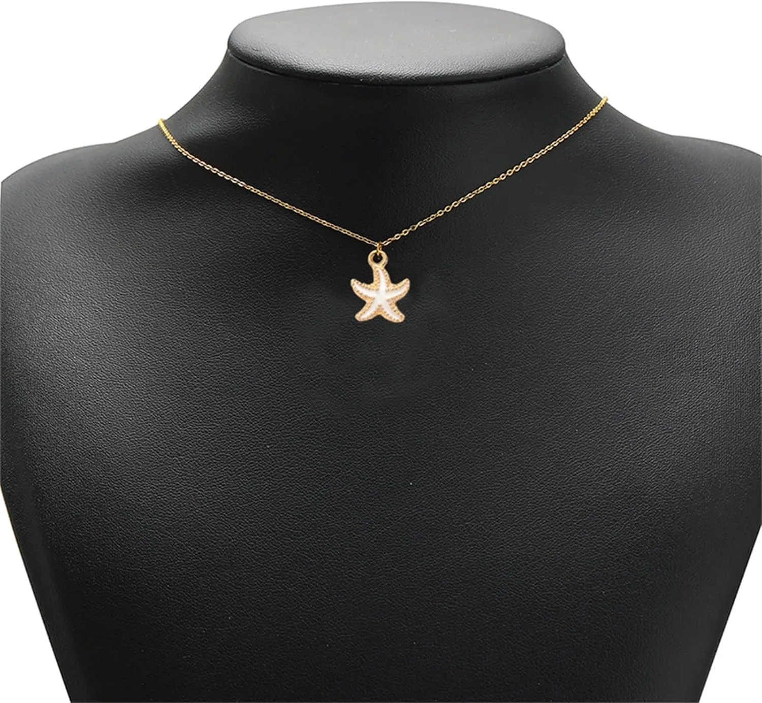 Dreuyet Starfish Necklaces for Women Dainty Alloy Enamel Ocean Starfish Pendant Necklaces Cute Tiny Summer Beach Necklace Jewelry Gifts for Best Friend
