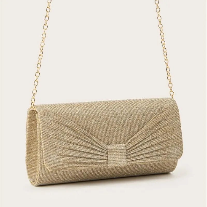 Fabric Art Gold Evening Bag Womens Dress Clutch Purses