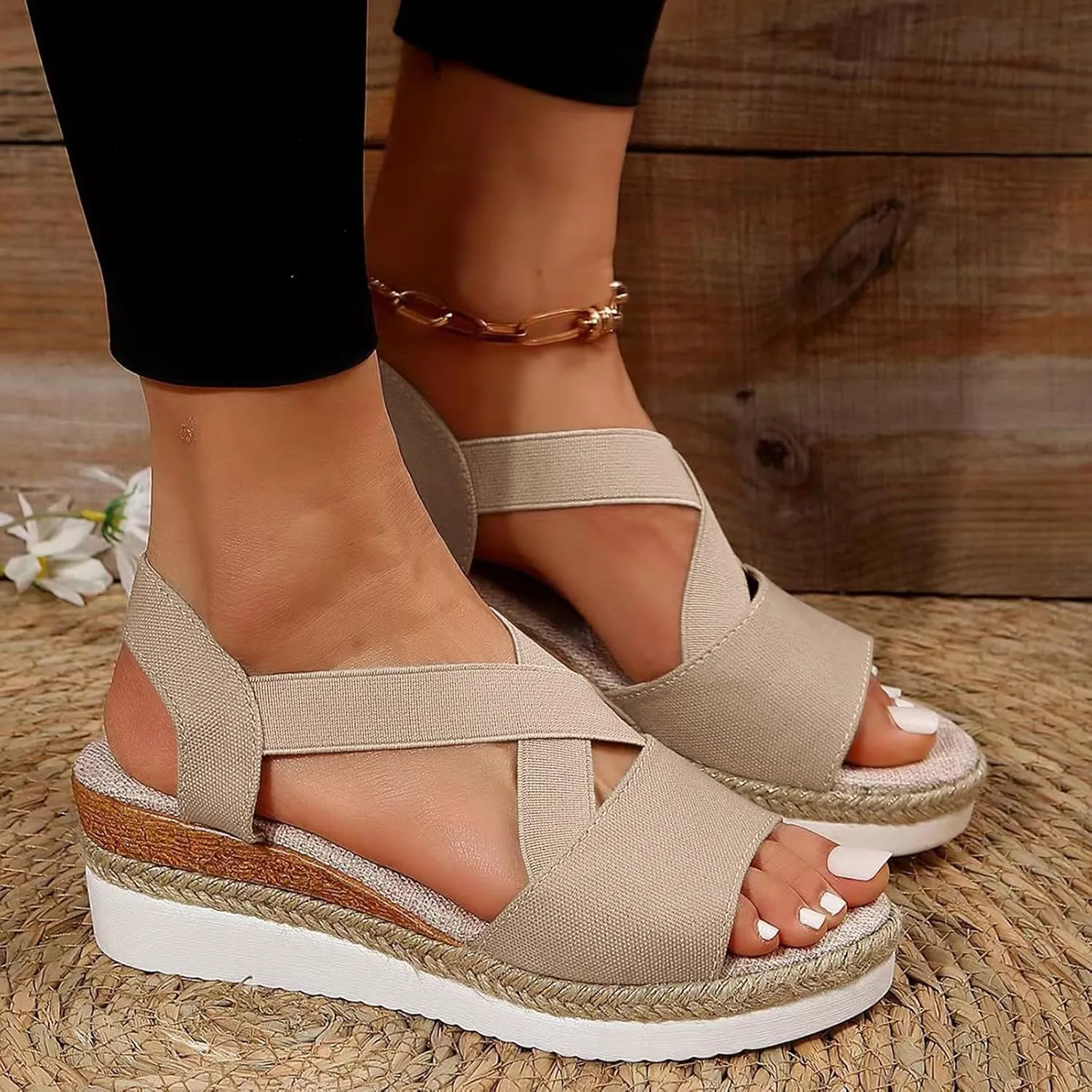 Fanyil Women's Comfy Orthotic Sandals,Fanyil Womens Ultra-Comfy Sandals,Women Comfortable Platform Wedges Dress Shoes