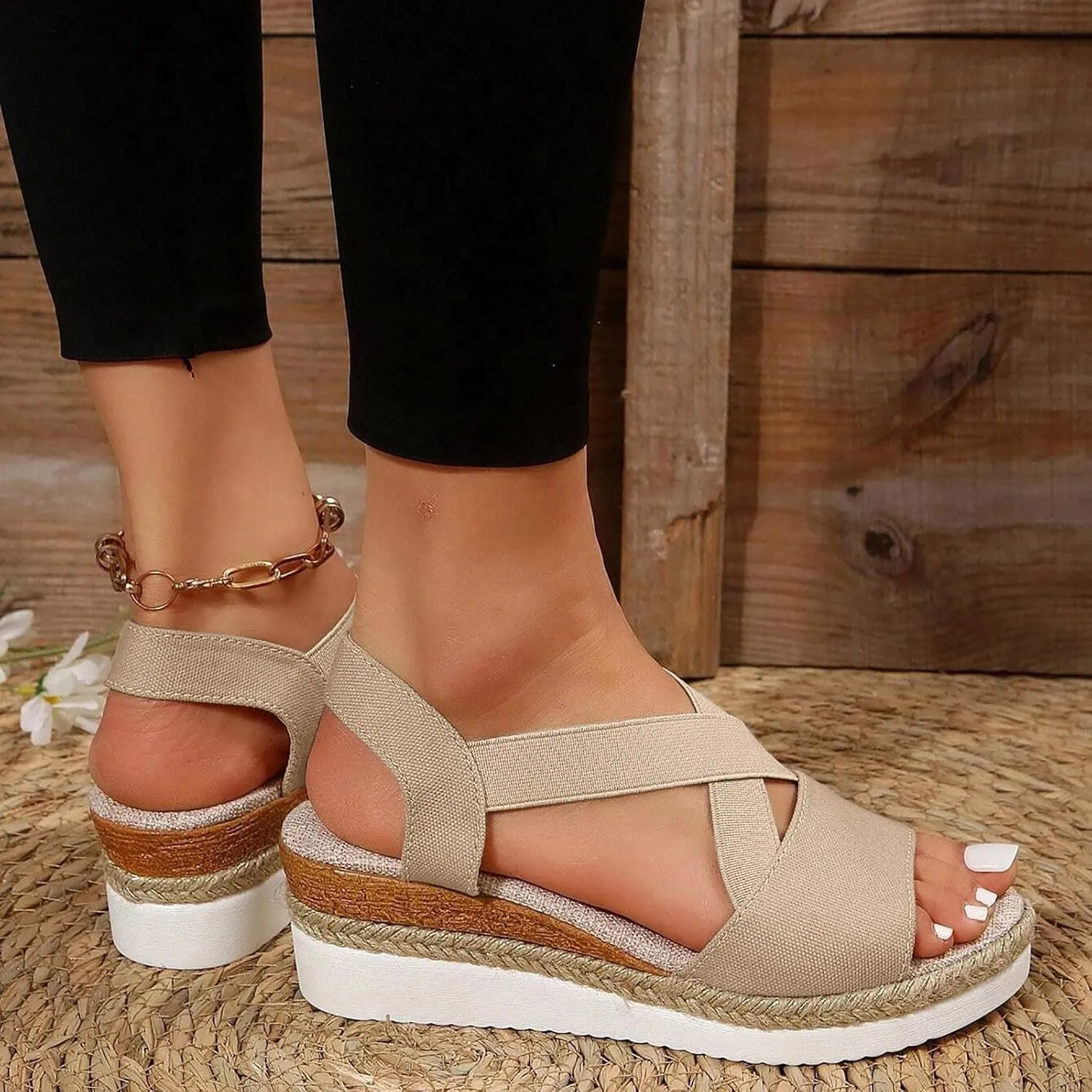 Fanyil Women's Comfy Orthotic Sandals,Fanyil Womens Ultra-Comfy Sandals,Women Comfortable Platform Wedges Dress Shoes