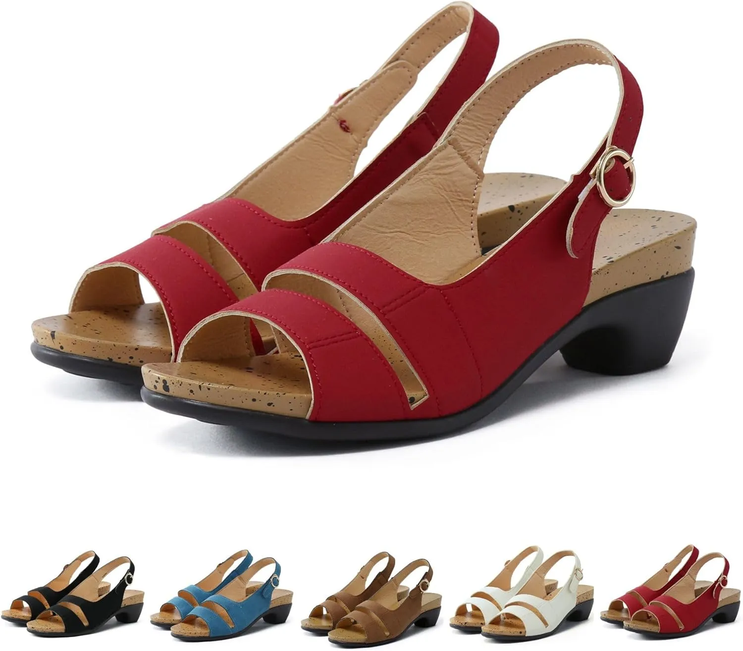 Fanyil Women's Comfy Orthotic Sandals,Fanyil Women's Ultra-Comfy Sandals,Women Dressy Comfortable Wedges Dress Shoes