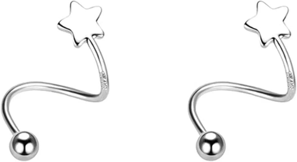 Fashion Earring Twist Earrings Star Heart Fashion Ear Climber Wrap Cuff Earring Crawler Earring Wrap Cuff Earring for Women