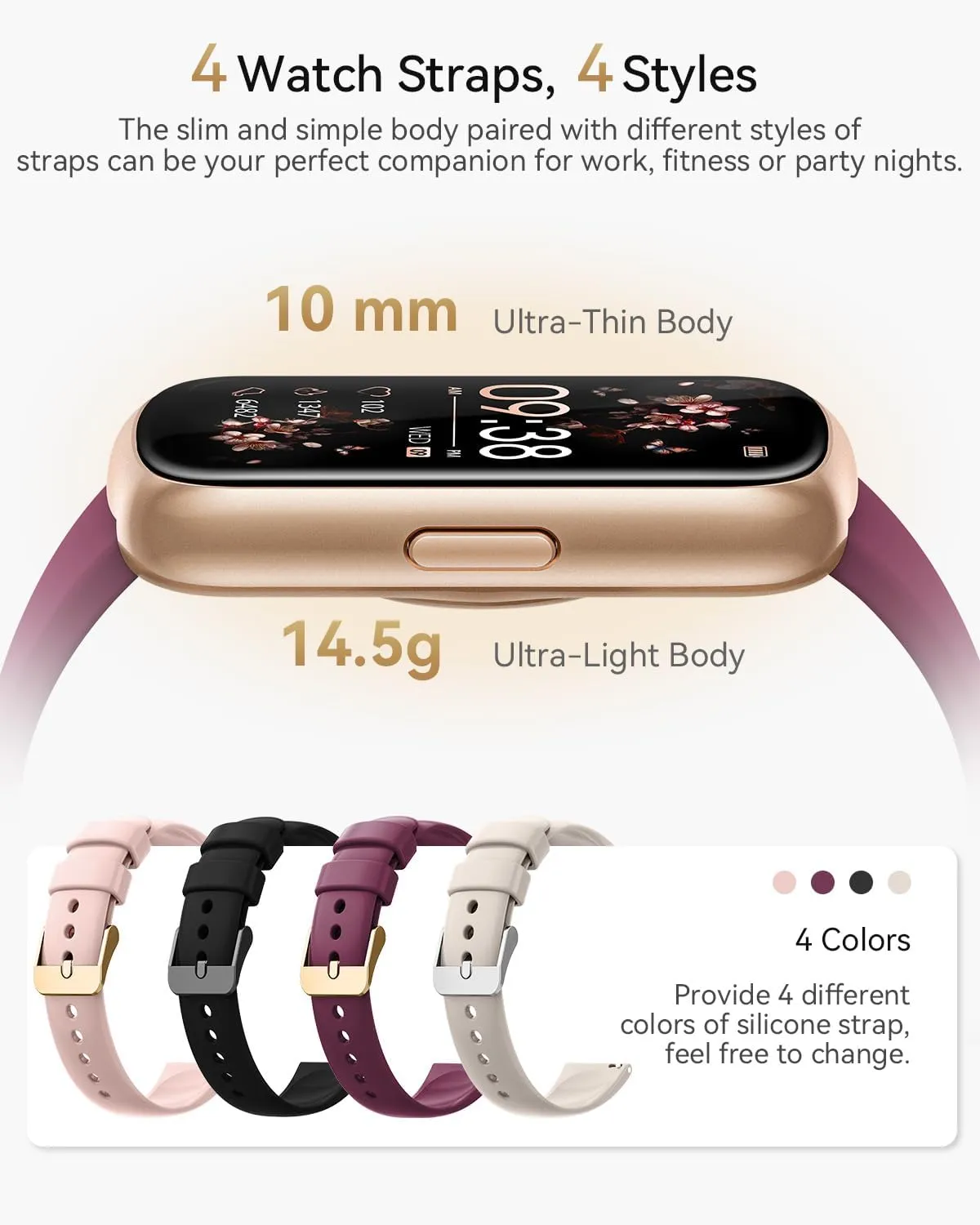 Fitness Tracker, Fitness Tracker Watches for Women with Heart Rate/Blood Oxygen/Sleep Monitor, 20  Sports Modes Smart Watches for Women/Men, Activity & Step Tracker Smart Watch for Android/iOS Phones