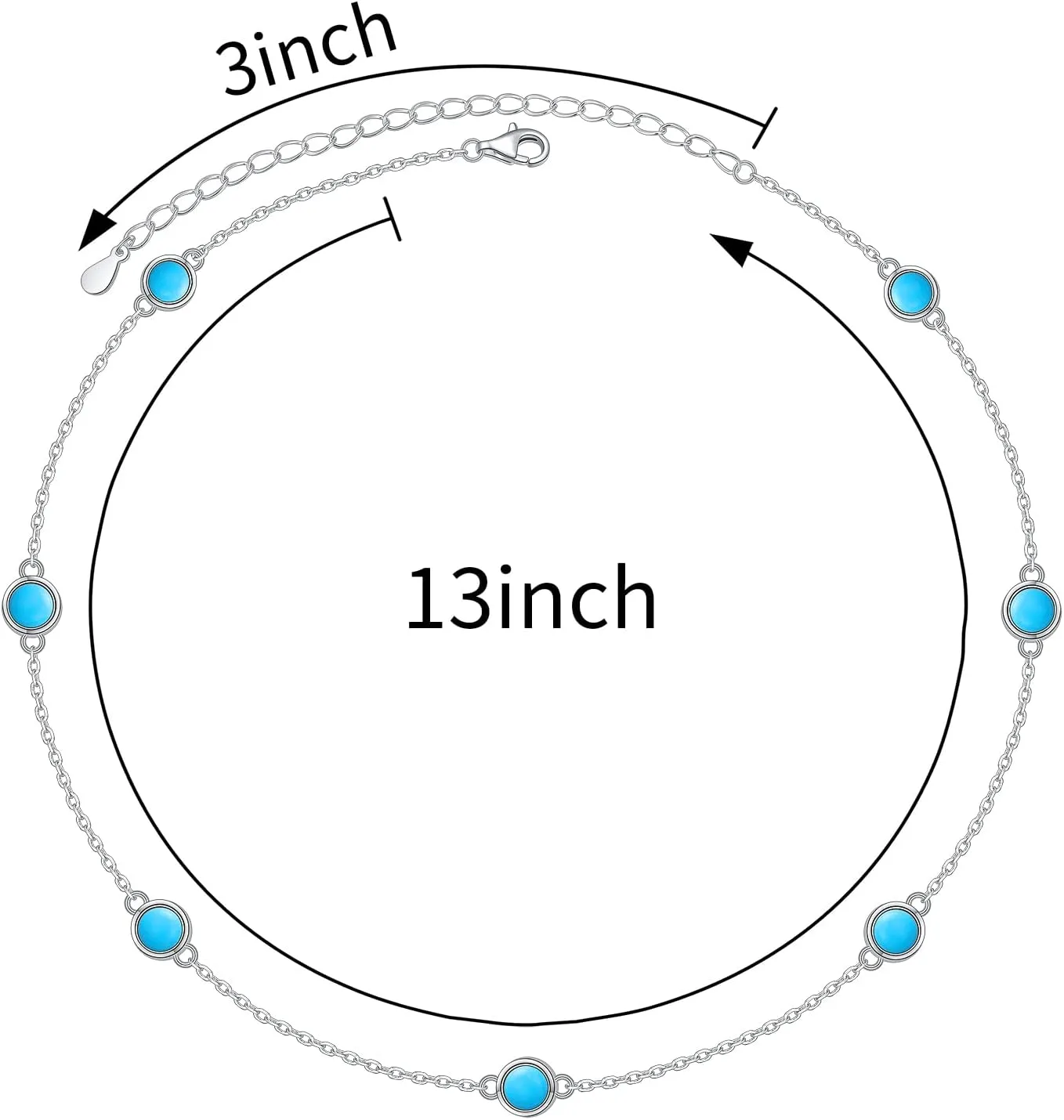 FLYOW S925 Sterling Silver Dainty Butterfly/Moonstone/Turquoise/Agate/Circle Choker Necklace Short Dainty Layered Pendant Necklace Jewelry for Women Girls