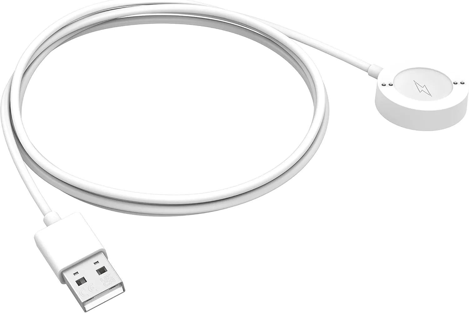 Fossil Smart Watch Rapid Charger - Gen 6 Touchscreen, Gen 6 Wellness Edition Touchscreen Smart Watch Charger, Color: White (Model: FTW0006)