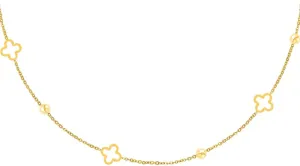 Four Leaf Clover Charm Choker Necklace, Stainless Steel and Gold, Women's Jewelry, Designer Choker Necklace, Perfect Lucky Gift for Good Luck, Resembles Modern Fashion Trends