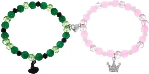Friendship Matching Bracelets,Friendship Bracelets,Witch Hat & Crown Matching Bracelets,Christmas Birthday Jewelry Gifts for Couples Family Couple Sister Jewelry to My Friends