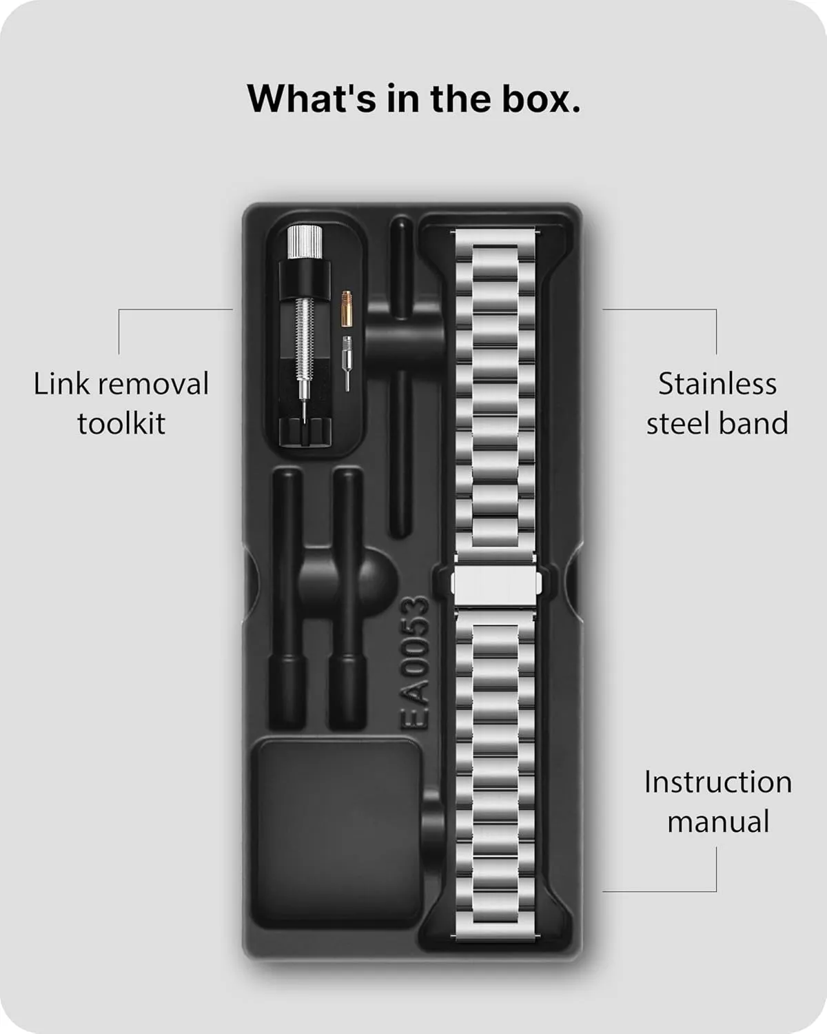 Fullmosa Watch Band, Quick Release Stainless Steel Replacement for Men Women, Metal Chain Watch Strap Width 16mm 18mm 19mm 20mm 22mm 24mm, Silver, 20mm