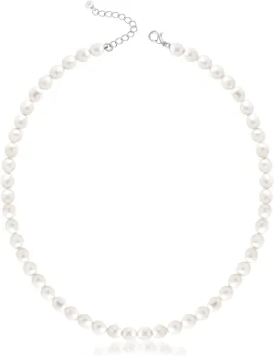Genuine Pearl Necklace for Teen Girls/Women/Men, 16 Inches Choker/ 20 Inches Necklace, Unique Jewelry Gifts